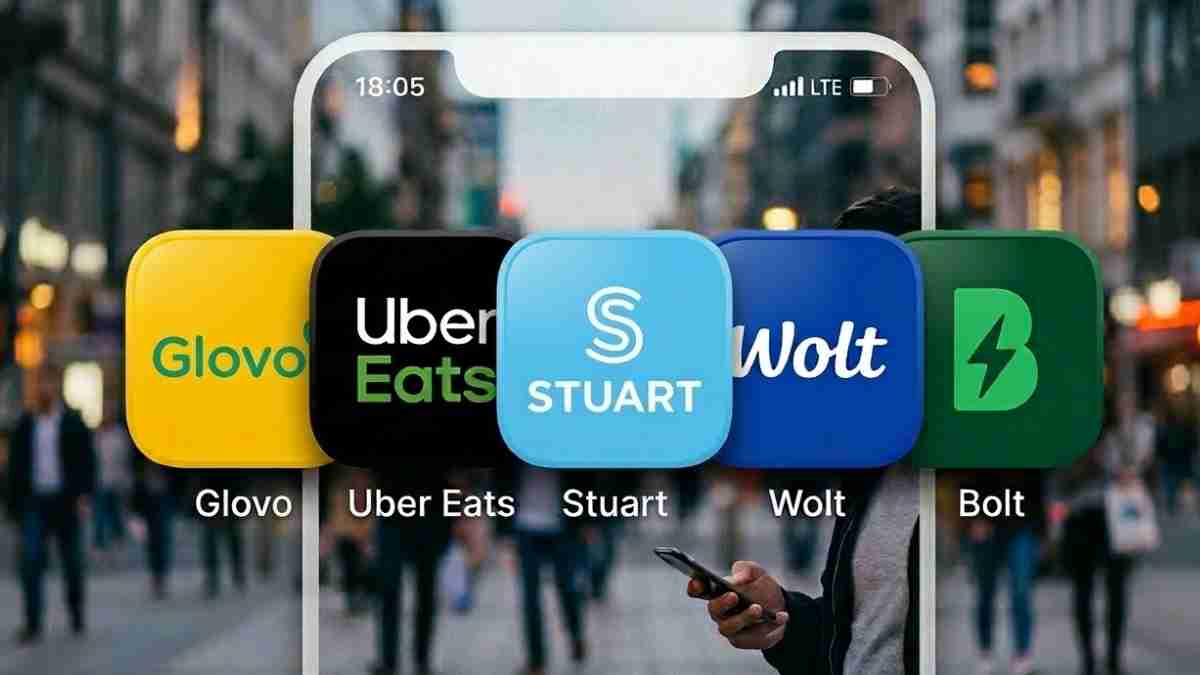 Czy kurier Uber Eats może pracować na dwóch aplikacjach jednocześnie