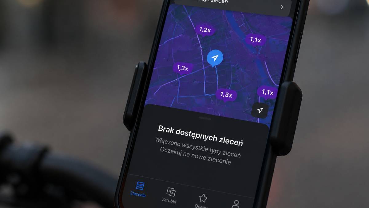 Dlaczego nie dostaję zleceń w Glovo, Uber Eats i Wolt