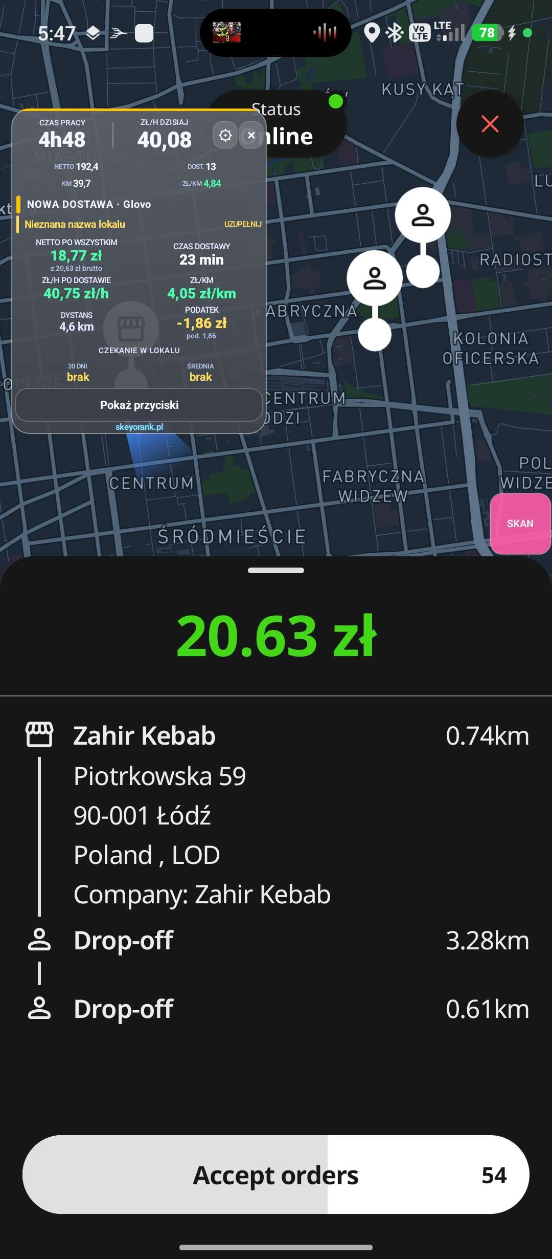 Szara nakładka SkeyoRank